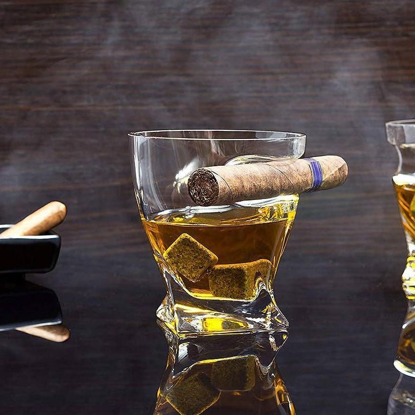 Sip N Stogie Cigar Glass