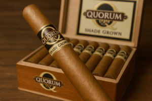 Quorum Shade Grown Churchill cigars at The Cigar Store
