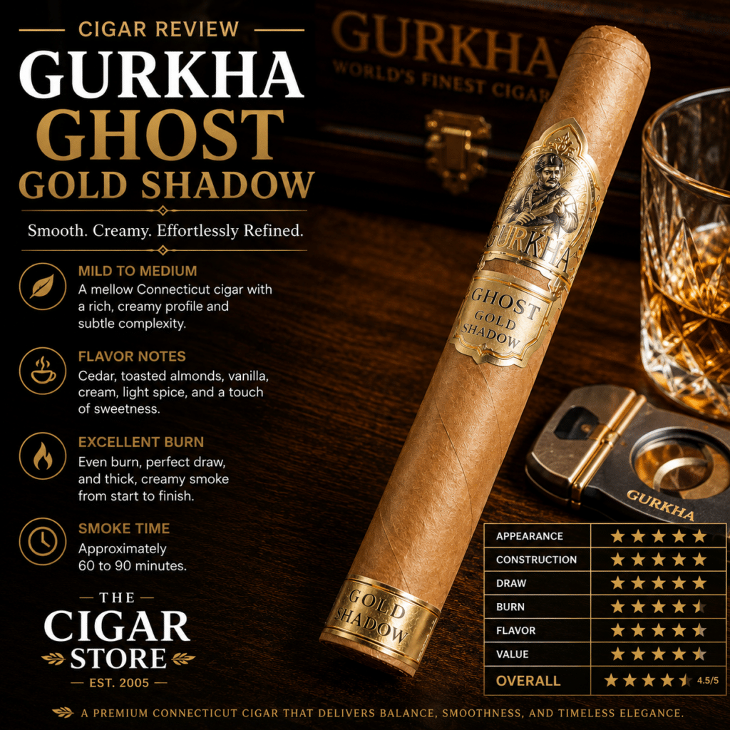 Gurkha Ghost Gold Shadow Cigar Review
