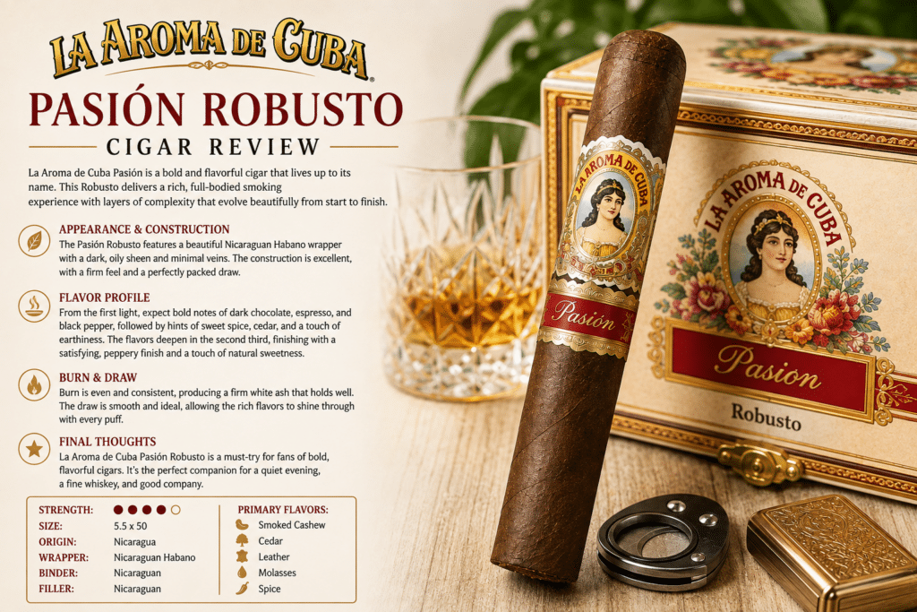 La Aroma de Cuba Pasión Robusto Cigar Review