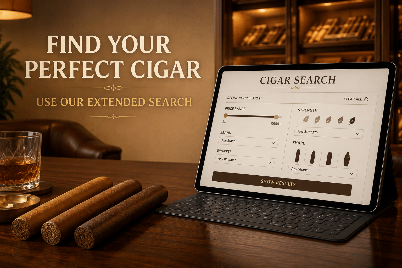 How to Find the Right Cigar with The Cigar Store’s Extended Search