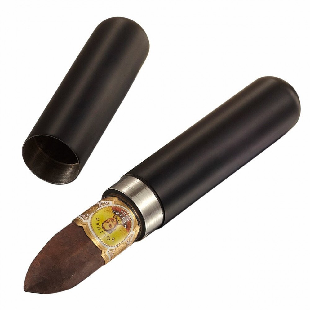 Delta Black Matte Stainless Steel Cigar Tube cigar accessory