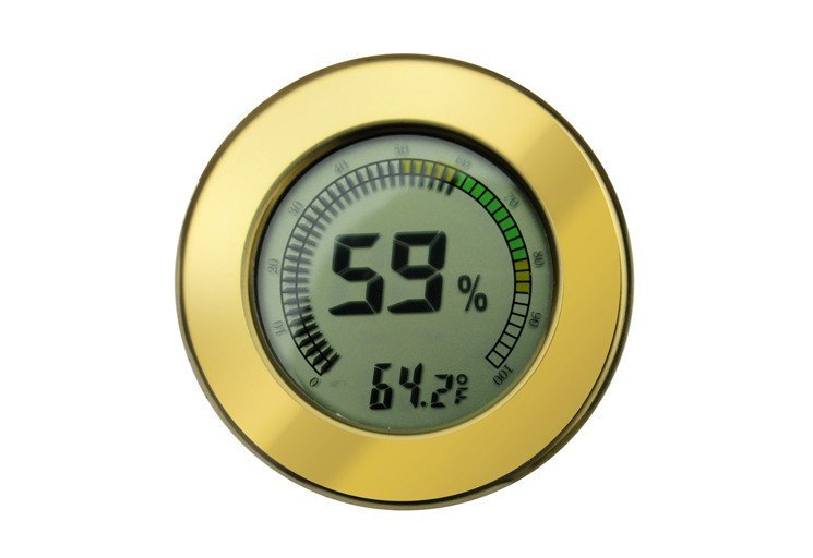 Gold Digital Hygrometer online cigar store